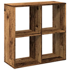 Raumteiler-Bücherregal Altholz-Optik 69,5x29x69,5 cm