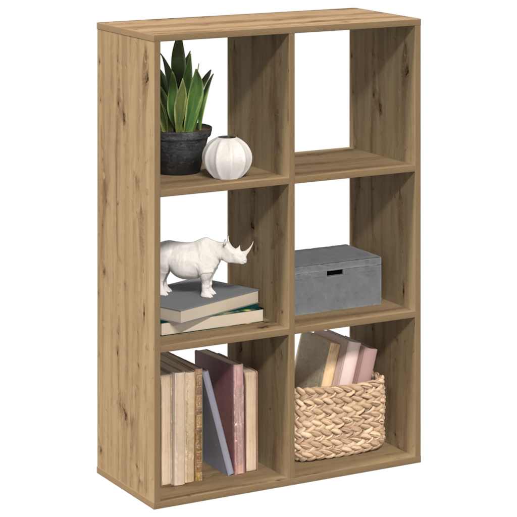 Raumteiler-Bücherregal Artisan-Eiche 69,5x29x103,5 cm