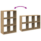 Raumteiler-Bücherregal Artisan-Eiche 69,5x29x103,5 cm