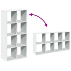 Raumteiler Bücherregal Weiß 69,5 x 29 x 137,5 cm Holzwerkstoff