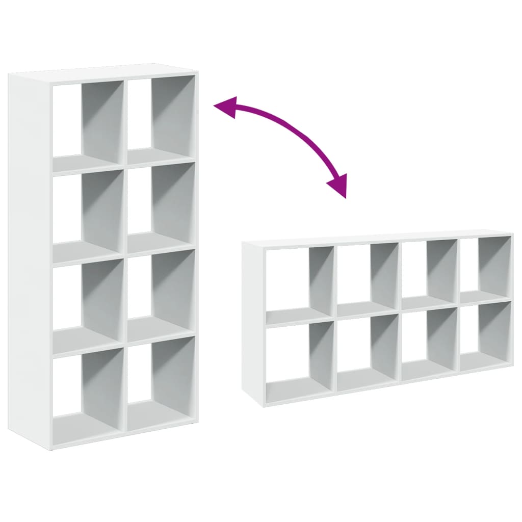 Raumteiler Bücherregal Weiß 69,5 x 29 x 137,5 cm Holzwerkstoff
