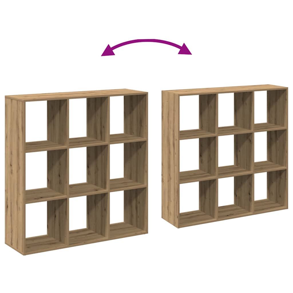 Raumteiler-Bücherregal Artisan-Eiche 102x29x103,5 cm