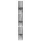 Raumteiler-Bücherregal 6 Etagen Grau Sonoma 70x24x193 cm