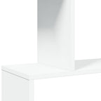 Raumteiler Bücherregal 4-stufig Weiß 70x24x129 cm Holzwerkstoff