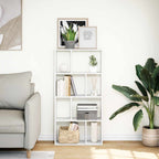 Bücherregal Weiß 60 x 20 x 120,5 cm Holzwerkstoff