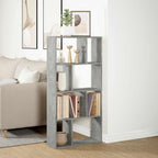 Bücherregal Betongrau 60x20x120,5 cm Holzwerkstoff