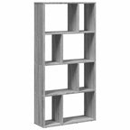 Bücherregal Grau Sonoma 60x20x120,5 cm Holzwerkstoff