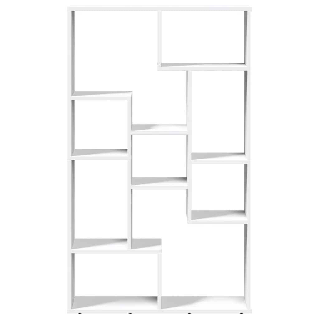 Bücherregal Weiß 72x20x120,5 cm Holzwerkstoff