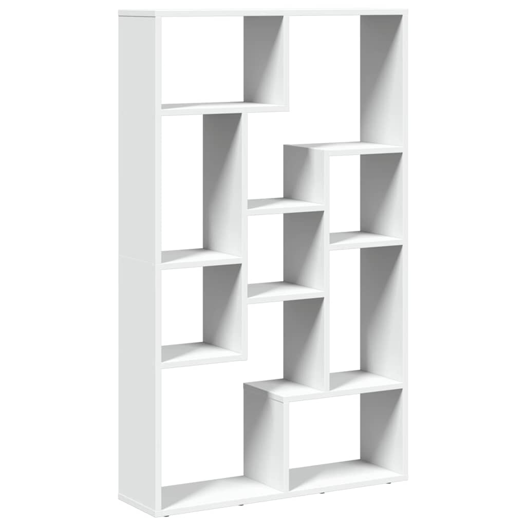 Bücherregal Weiß 72x20x120,5 cm Holzwerkstoff