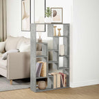 Bücherregal Betongrau 72x20x120,5 cm Holzwerkstoff