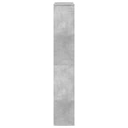 Bücherregal Betongrau 72x20x120,5 cm Holzwerkstoff
