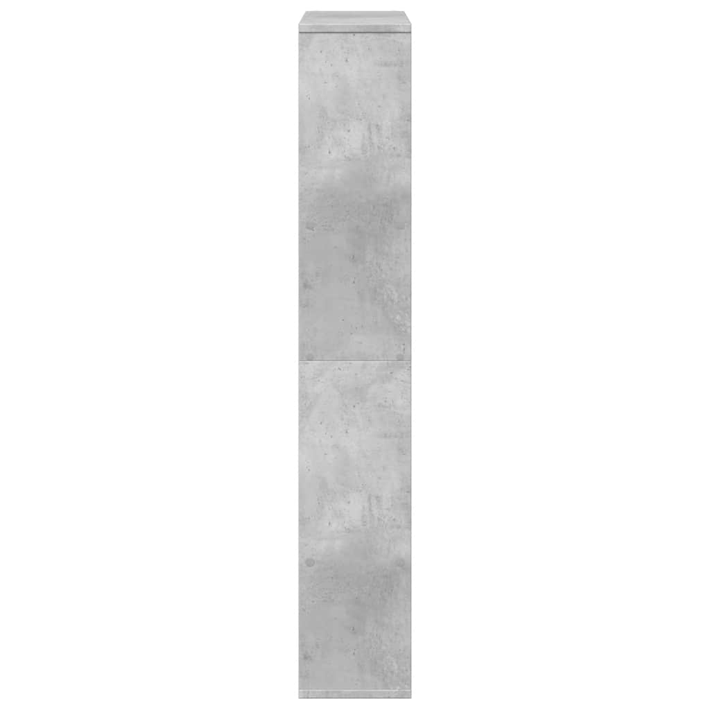 Bücherregal Betongrau 72x20x120,5 cm Holzwerkstoff