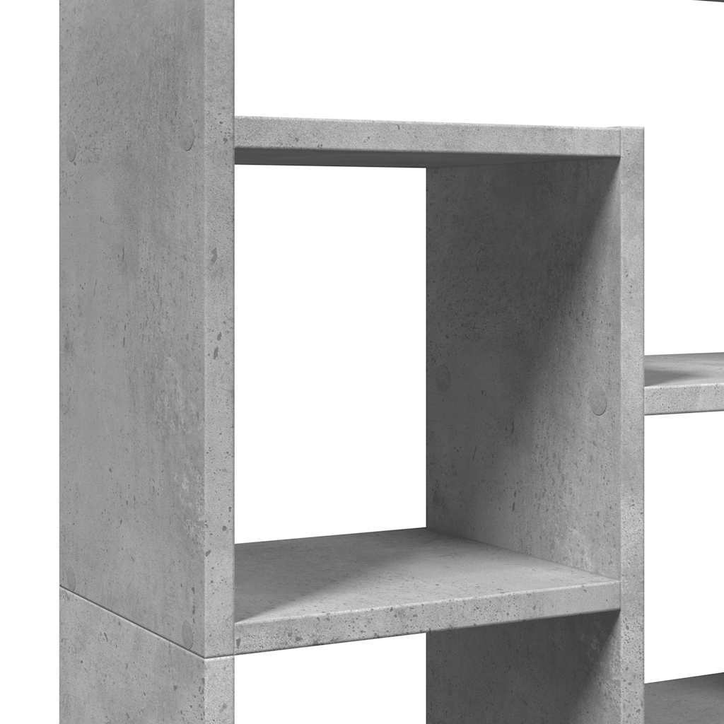 Bücherregal Betongrau 72x20x120,5 cm Holzwerkstoff