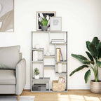 Bücherregal Grau Sonoma 72x20x120,5 cm Holzwerkstoff