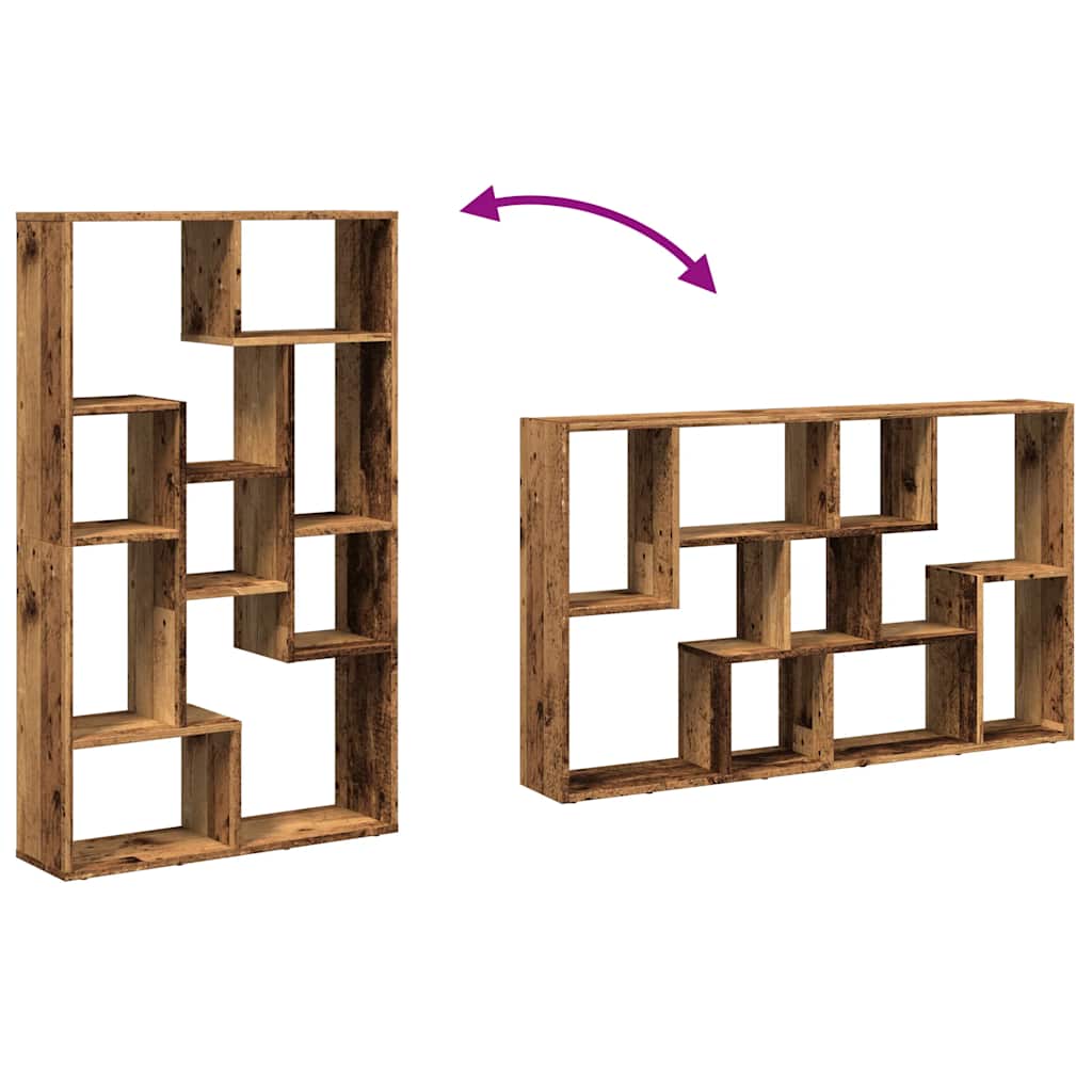Bücherregal Altholz-Optik 72x20x120,5 cm Holzwerkstoff