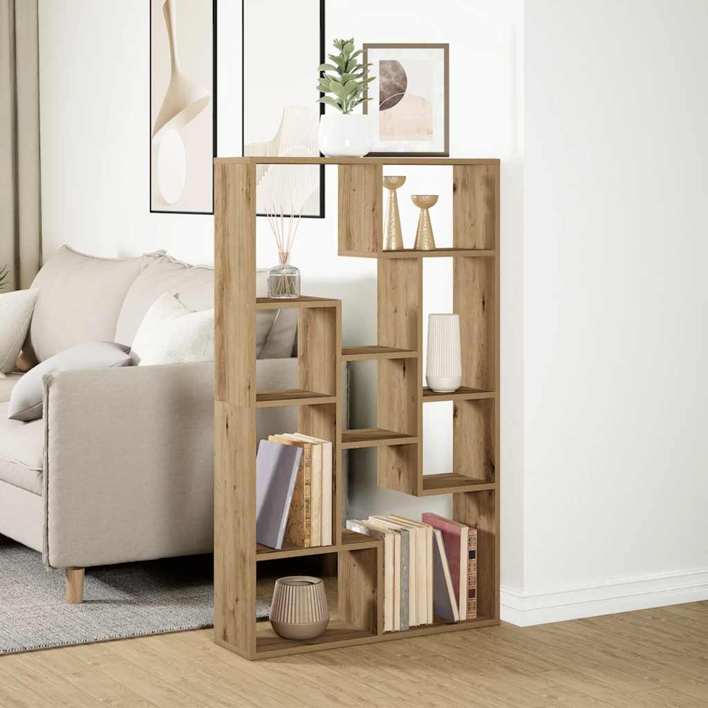 Bücherregal Artisan-Eiche 72x20x120,5 cm Holzwerkstoff