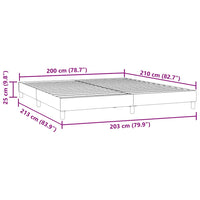 Bettgestell ohne Matratze Dunkelblau 200x210 cm Samt