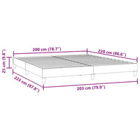 Bettgestell ohne Matratze Dunkelblau 200x220 cm Samt