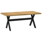 Esstisch NOAIN X-Form-Beine 180x90x75 cm Massivholz Kiefer