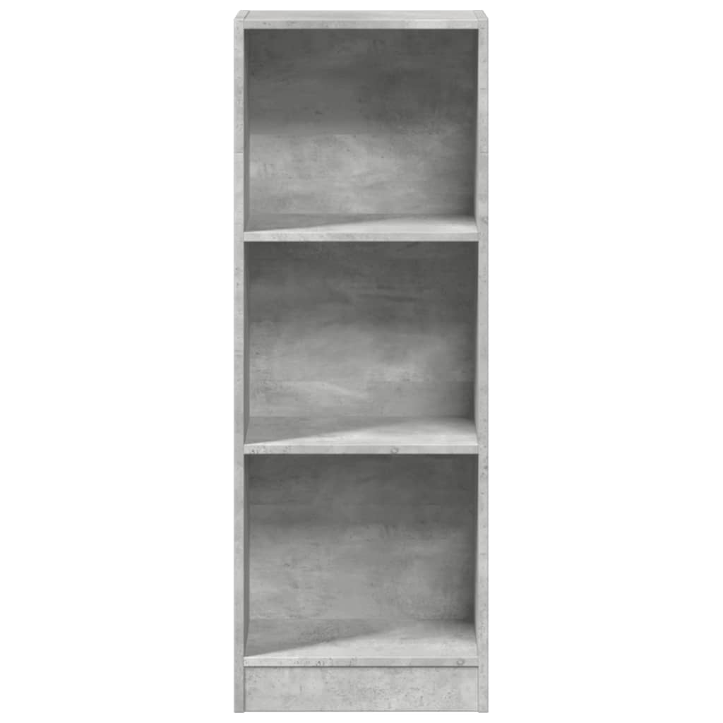 Bücherregal Betongrau 40x24x109 cm Holzwerkstoff