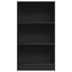 Bücherregal Schwarz 60x24x109 cm Holzwerkstoff