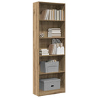 Bücherregal Artisian Oak 60 x 24 x 176 cm Holzwerkstoff