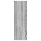 Bücherregal Grau Sonoma 80x24x76cm Holzwerkstoff