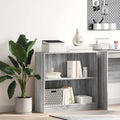 Bücherregal Grau Sonoma 80x24x76cm Holzwerkstoff