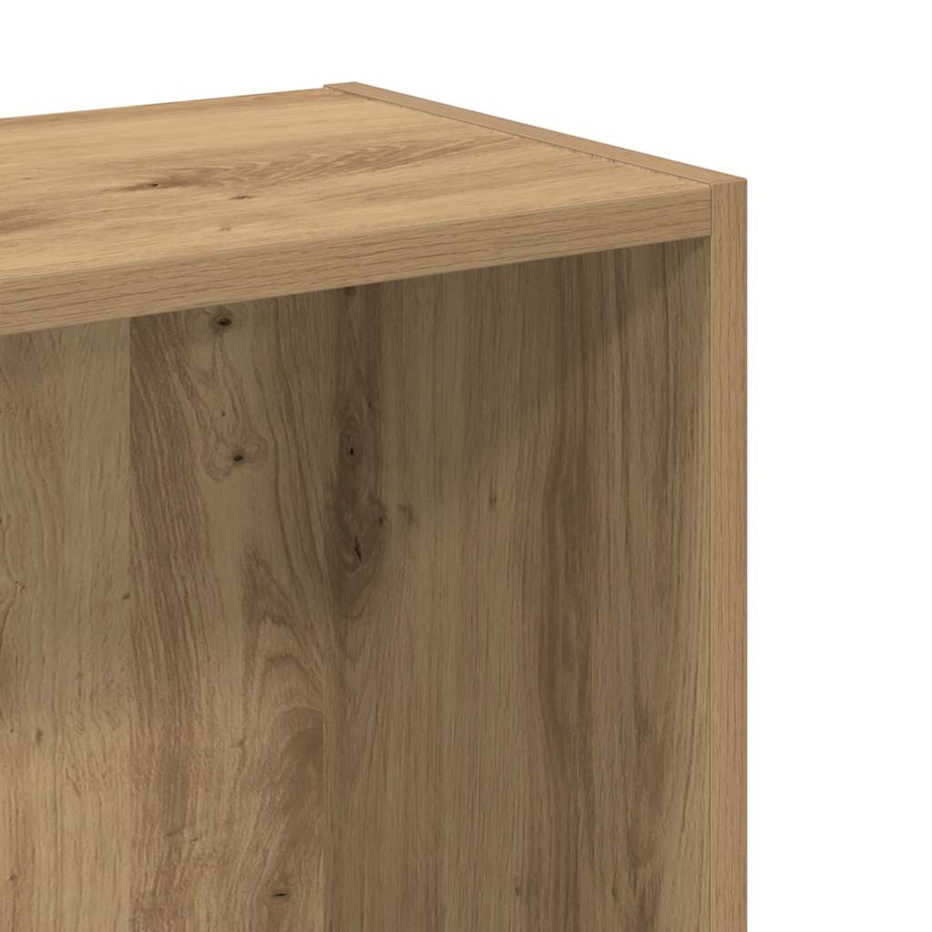 Bücherregal Artisan-Eiche 80x24x76cm Holzwerkstoff