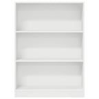 Bücherregal Weiß 80x24x109 cm Holzwerkstoff