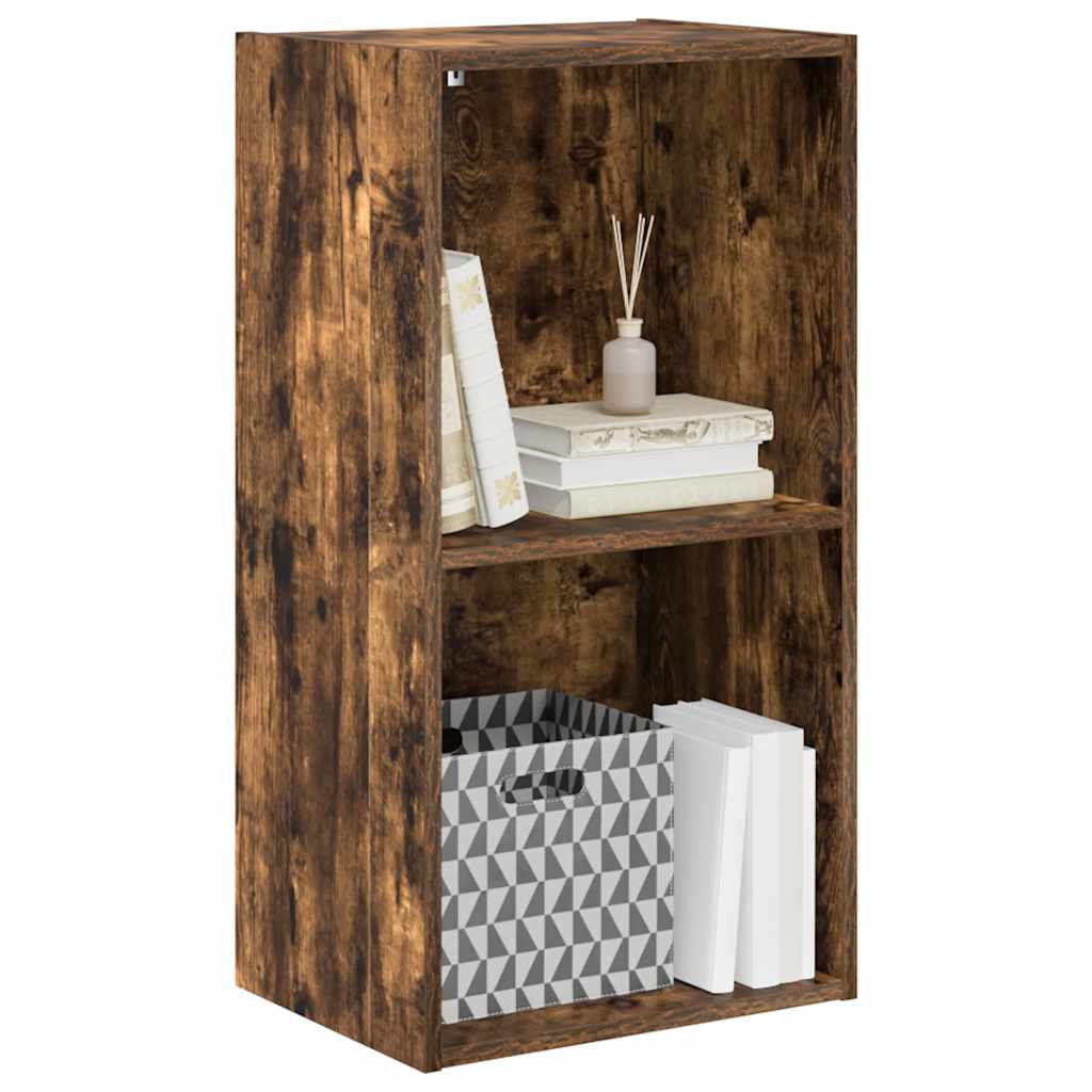 Bücherregal Räuchereiche 40x30x77 cm Holzwerkstoff