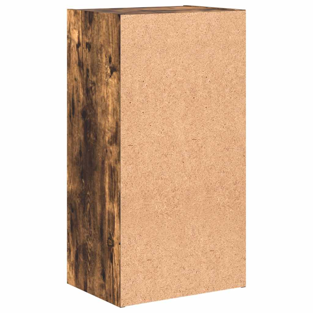 Bücherregal Räuchereiche 40x30x77 cm Holzwerkstoff