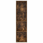 Bücherregal Räuchereiche 40x30x152 cm Holzwerkstoff