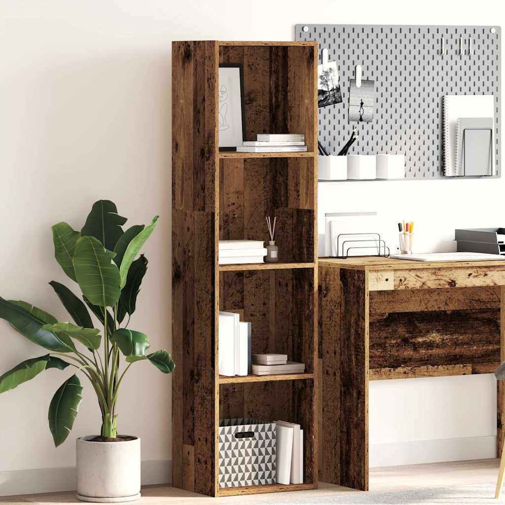 Bücherregal Altholz-Optik 40x30x152 cm Holzwerkstoff