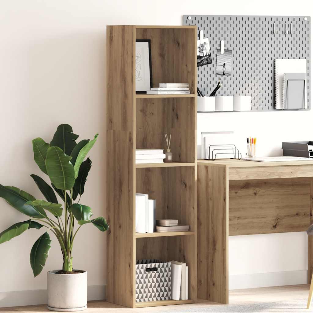 Bücherregal Artisan-Eiche 40x30x152 cm Holzwerkstoff
