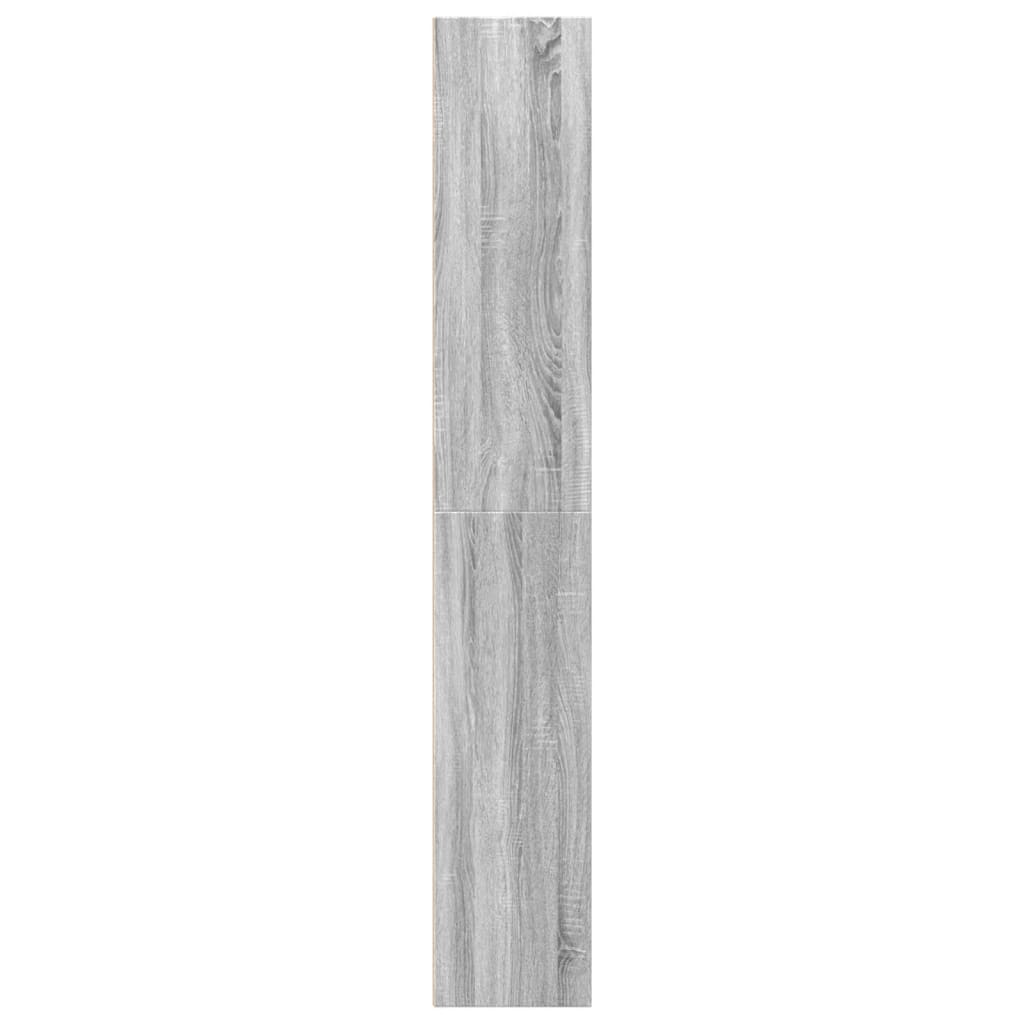 Bücherregal Grau Sonoma 40x30x189 cm Holzwerkstoff