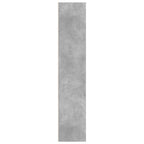 Bücherregal Betongrau 60x30x152 cm Holzwerkstoff