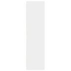 Bücherregal Weiß 80x30x114 cm Holzwerkstoff