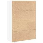 Bücherregal Weiß 80x30x114 cm Holzwerkstoff