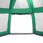 Poolzelt mit abnehmbarem Überzelt Netzwänden Meergrün 612x612cm