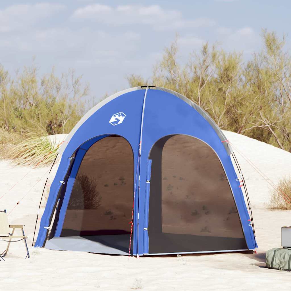 Poolzelt Azure Blau 366 x 305 x 231 cm Polyester und Fiberglas