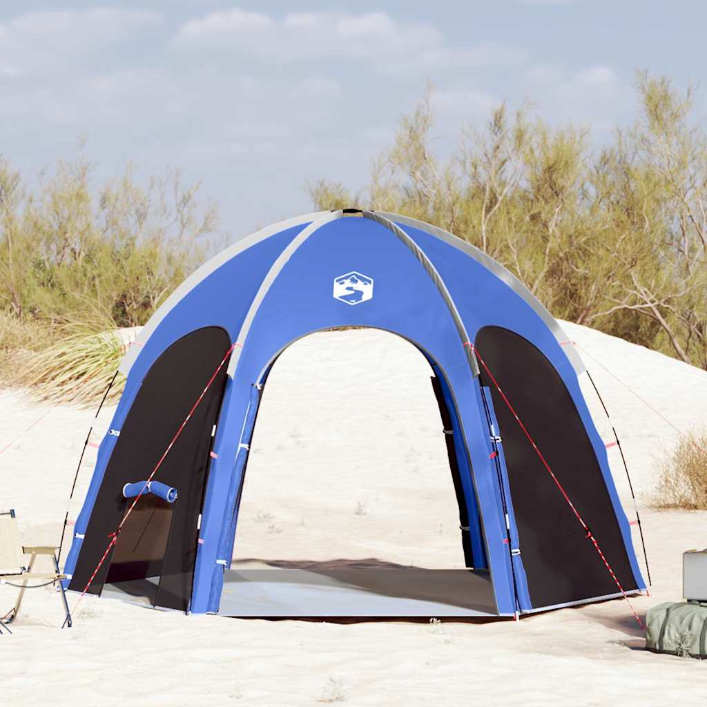 Poolzelt Azure Blau 366 x 305 x 231 cm Polyester und Fiberglas