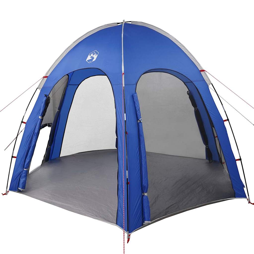 Poolzelt Azure Blau 366 x 305 x 231 cm Polyester und Fiberglas