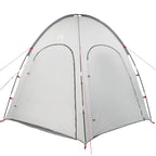 Poolzelt Grau 366 x 305 x 231 cm Polyester und Fiberglas
