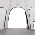 Poolzelt Grau 366 x 305 x 231 cm Polyester und Fiberglas