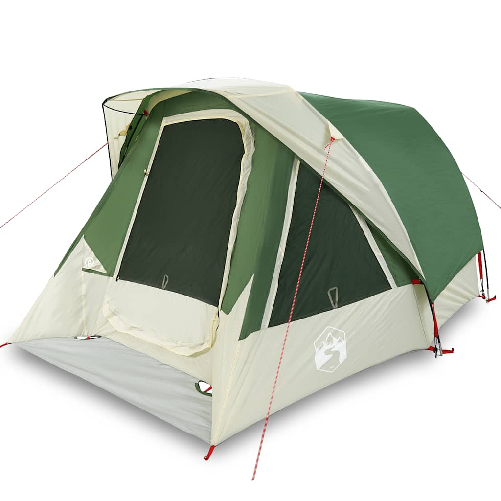 Campingzelt 4 Personen Grün Wasserdicht