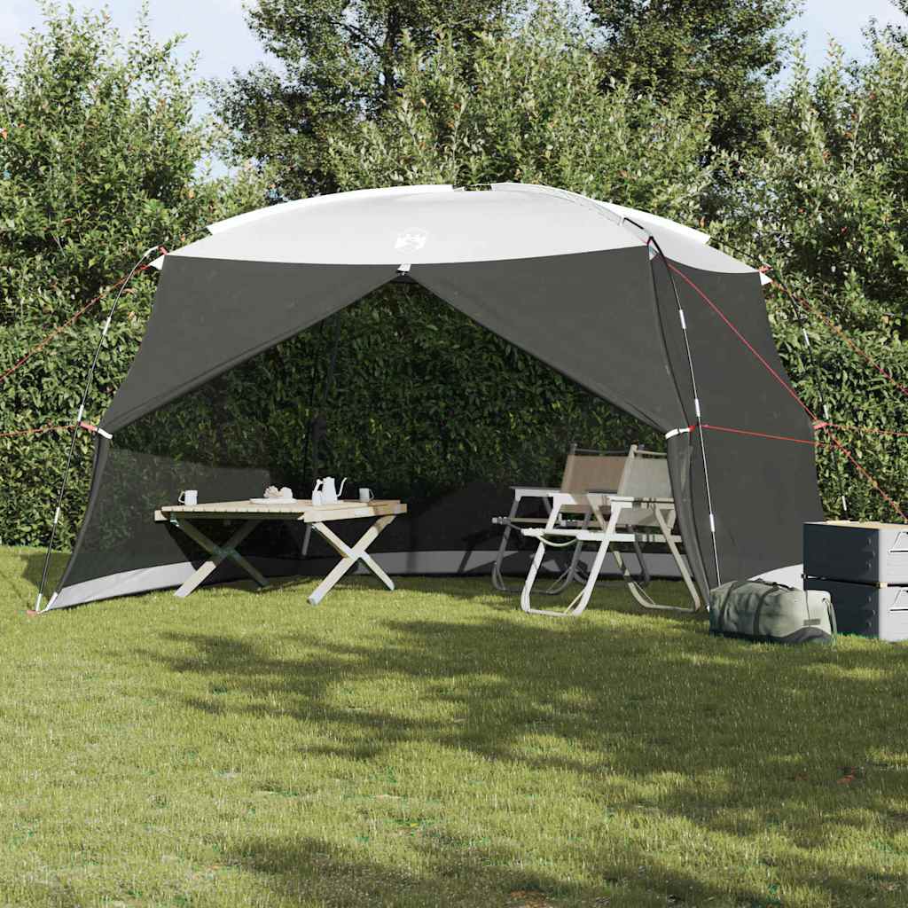 Moskitonetz-Zelt mit Dach Grau 380 x 380 x 225 cm