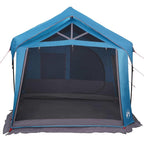 Familienzelt Blau und Grau 620 x 322 x 240 cm Polyester