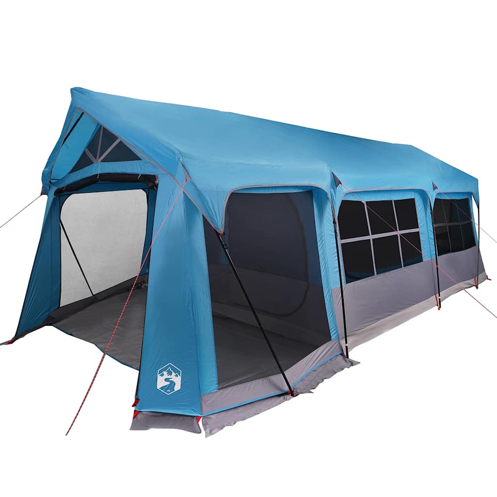 Familienzelt Blau und Grau 620 x 322 x 240 cm Polyester