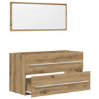 2-tlg. Badmöbel-Set Artisan-Eiche Holzwerkstoff